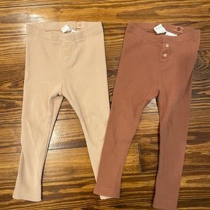 🌈 [H&M] Two pairs of ribbed leggings